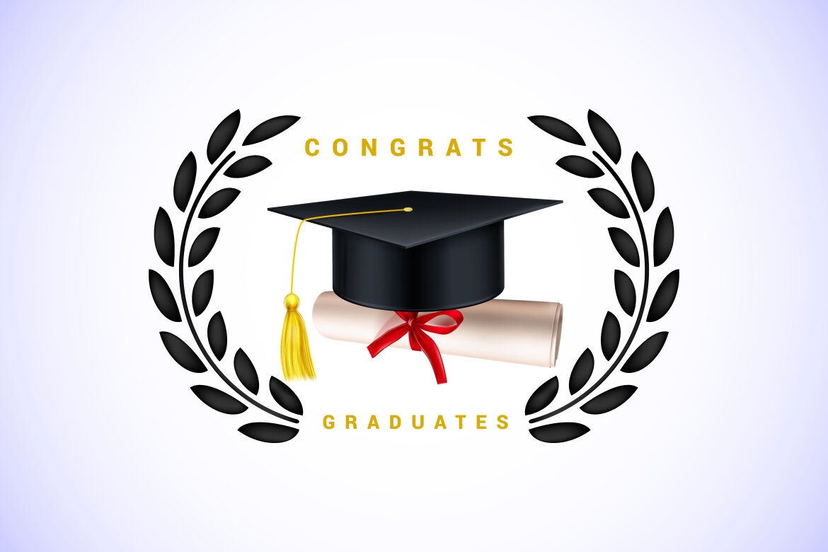 Graduation ceremony. Congratulations graduates design | Deeezy