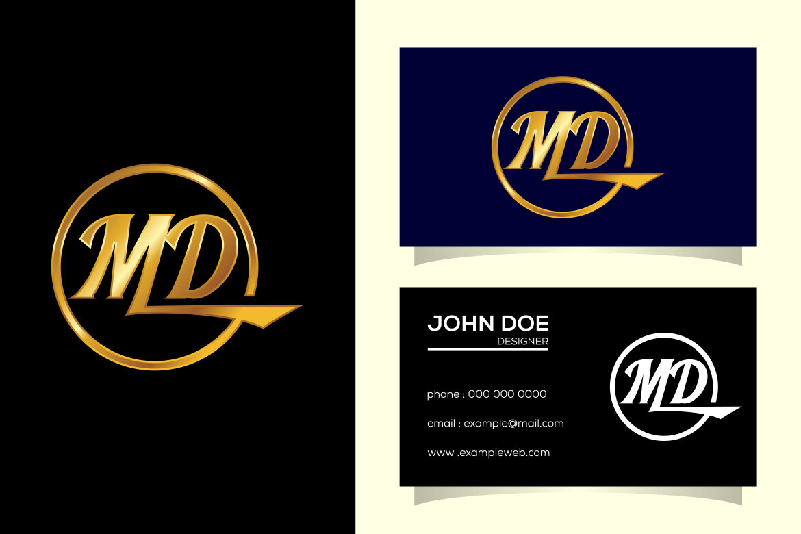 Letter M D Logo Design | Deeezy