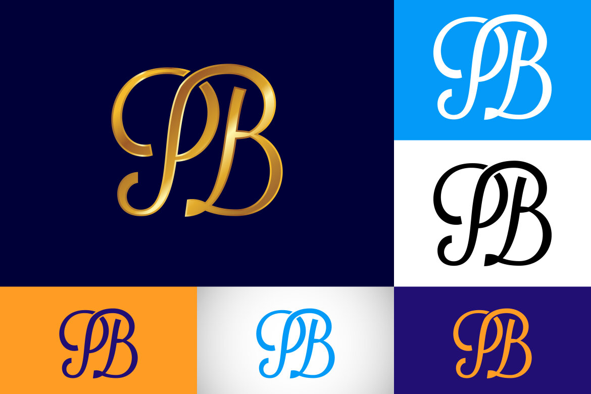 Letter P B Logo Design | Deeezy