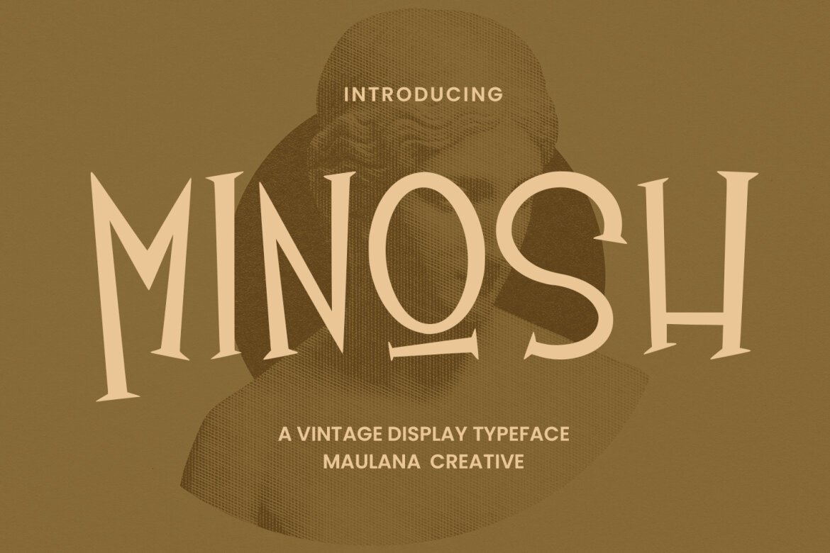 Minosh Vintage Display Typeface | Deeezy