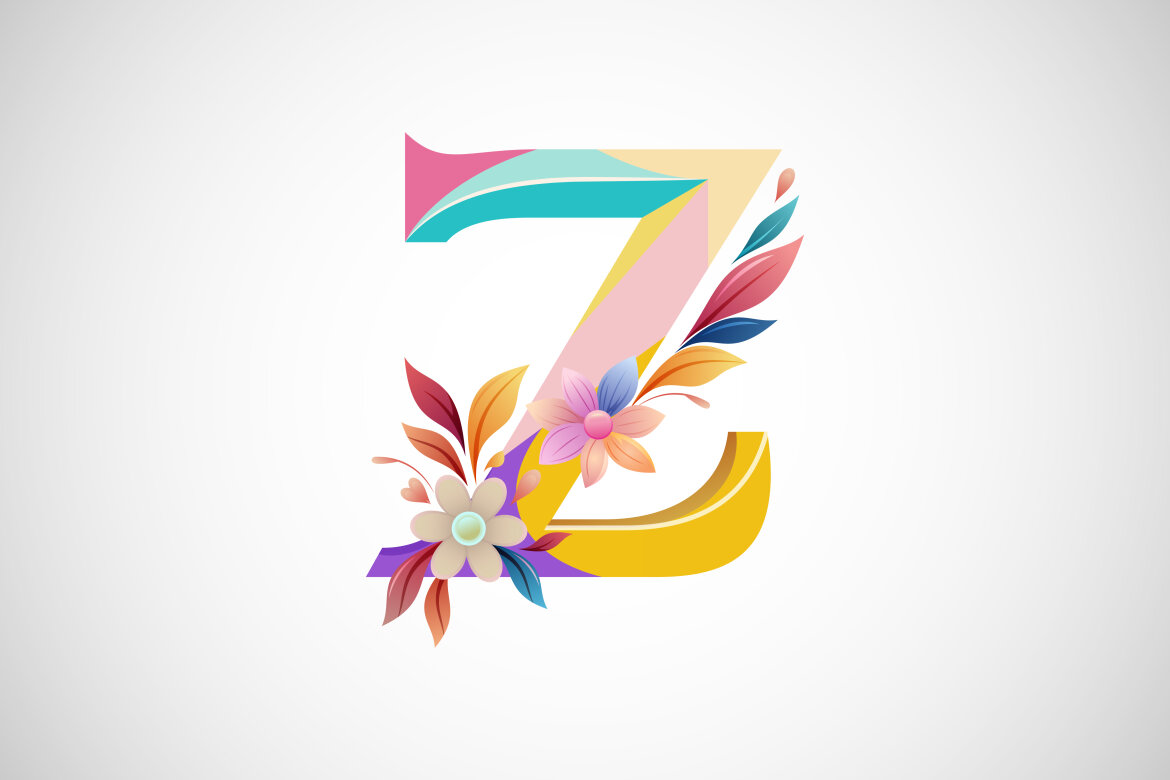 Floral alphabet | Deeezy
