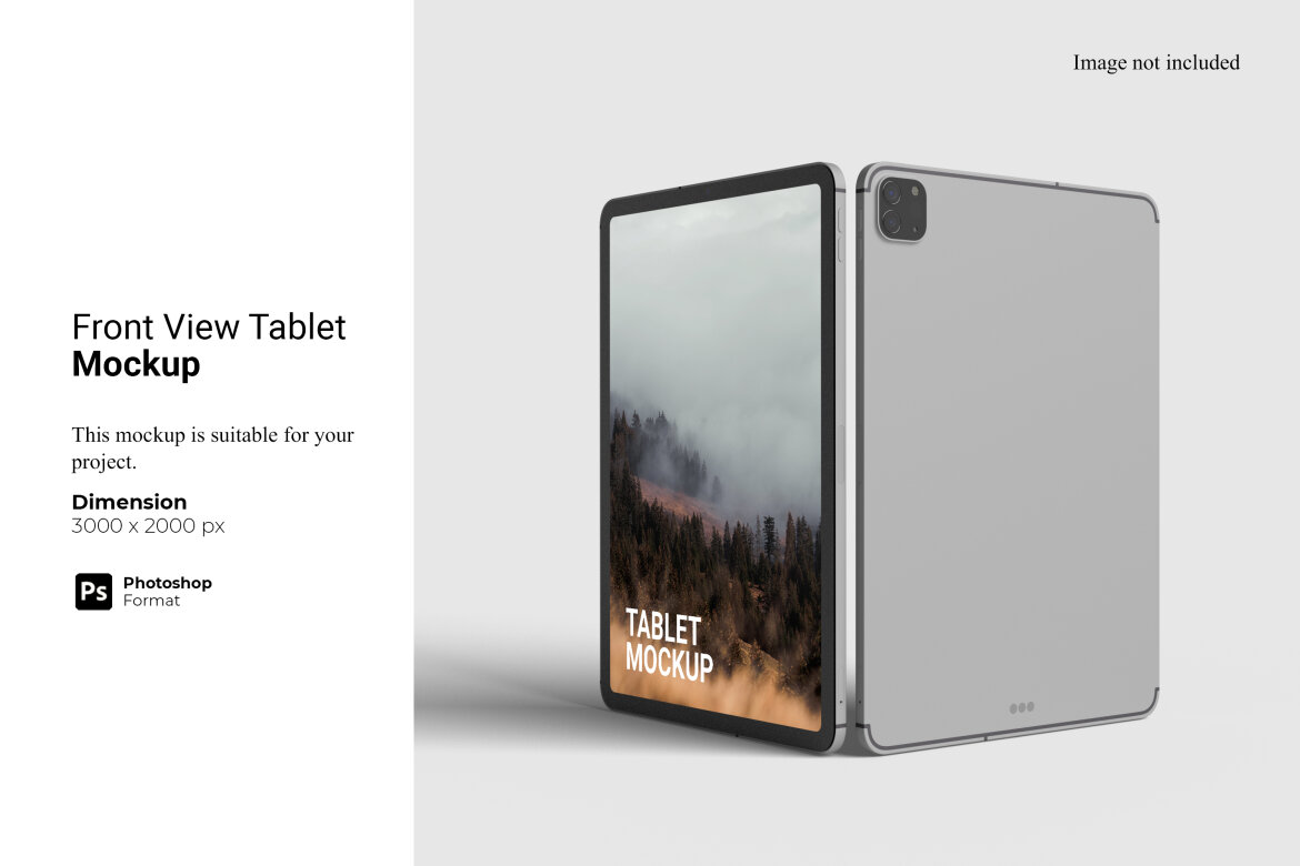 Front View Tablet Mockup | Deeezy