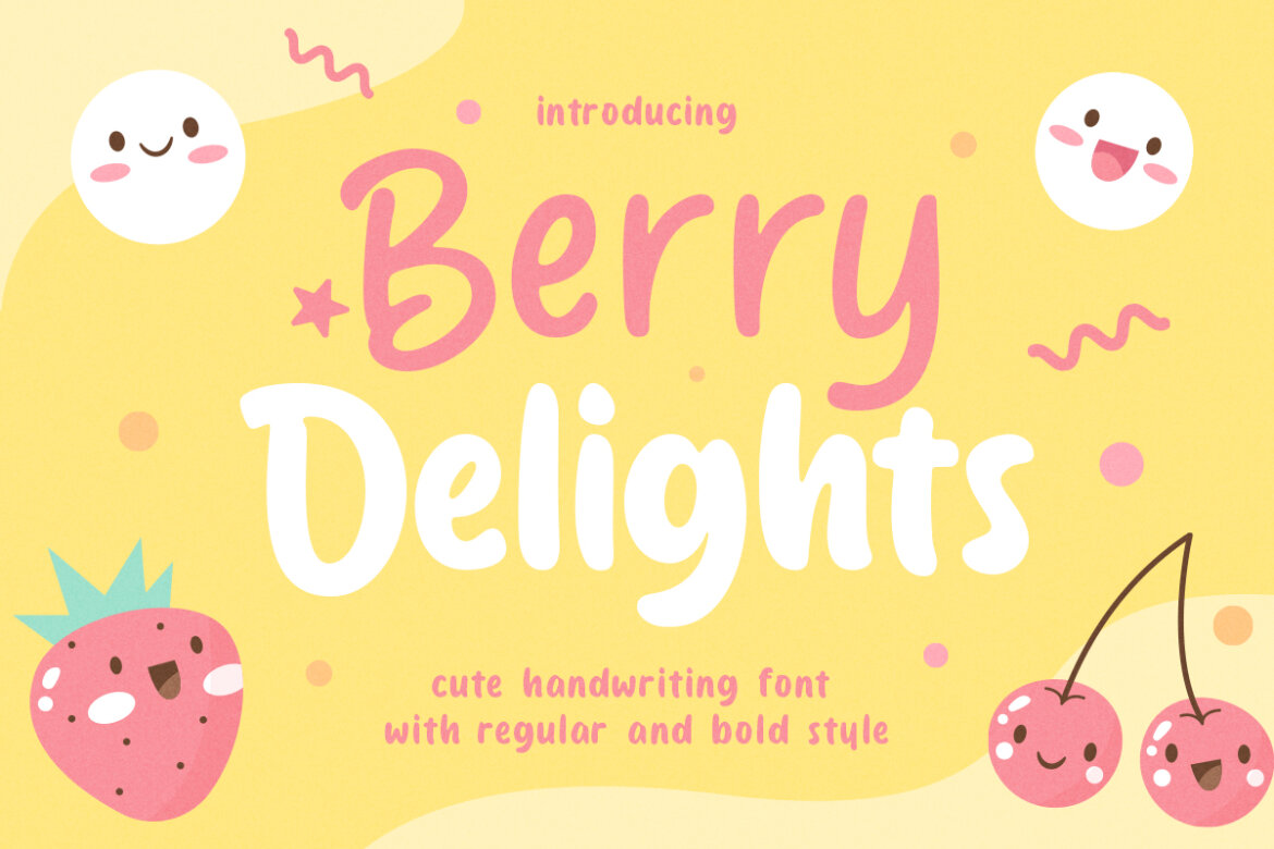 Berry Delight Cute Handwitting Font Deeezy