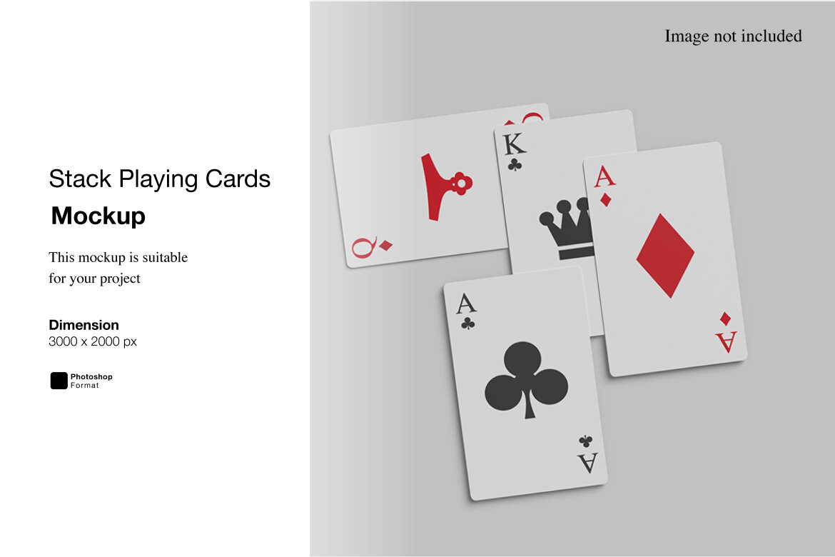 Stack Playing Cards Mockup Deeezy Stack Playing Cards Mockup Deeezy