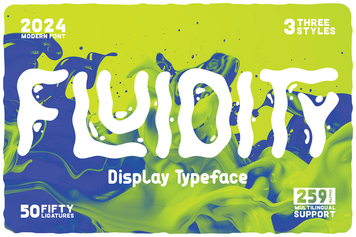 Fluidity Display Font | Deeezy