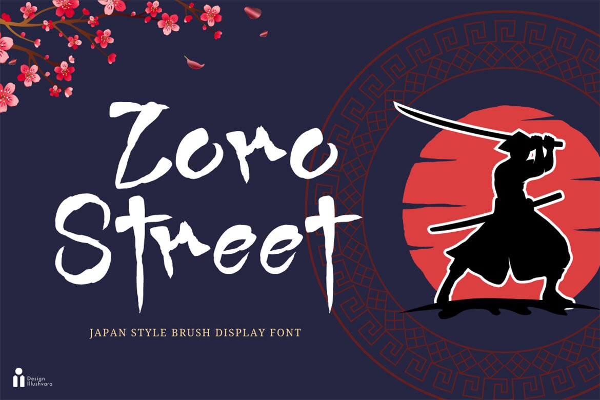 Zoro Street - Japan Style Display Font | Deeezy