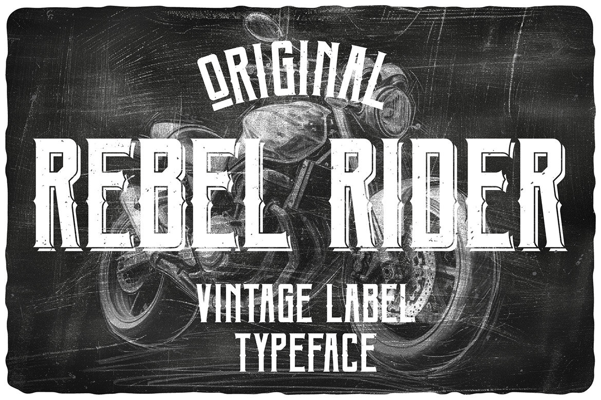 Rebel Rider Vintage Label Font | Deeezy