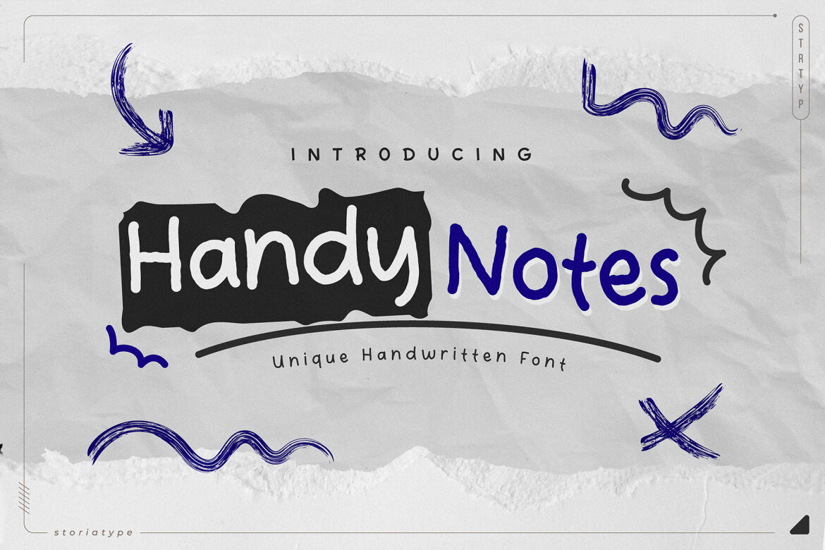 Handy Notes Handwritten Font | Deeezy