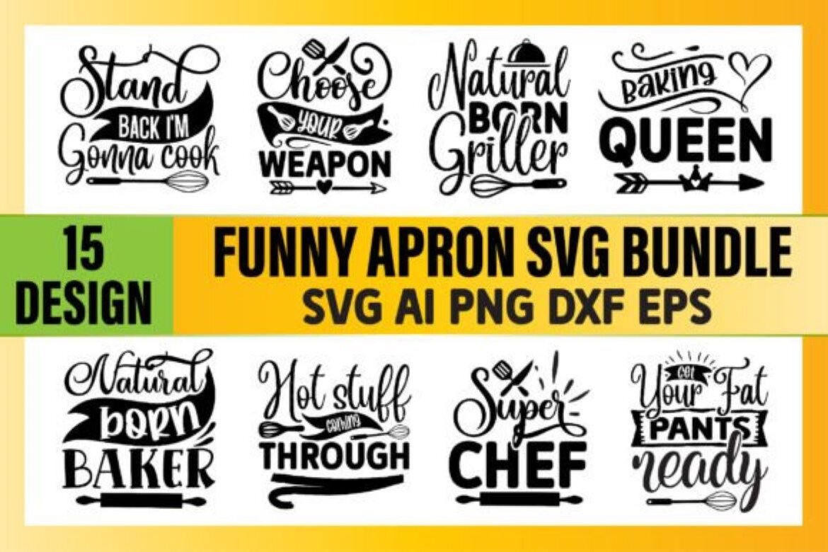 Funny Apron SVG Bundle | Deeezy