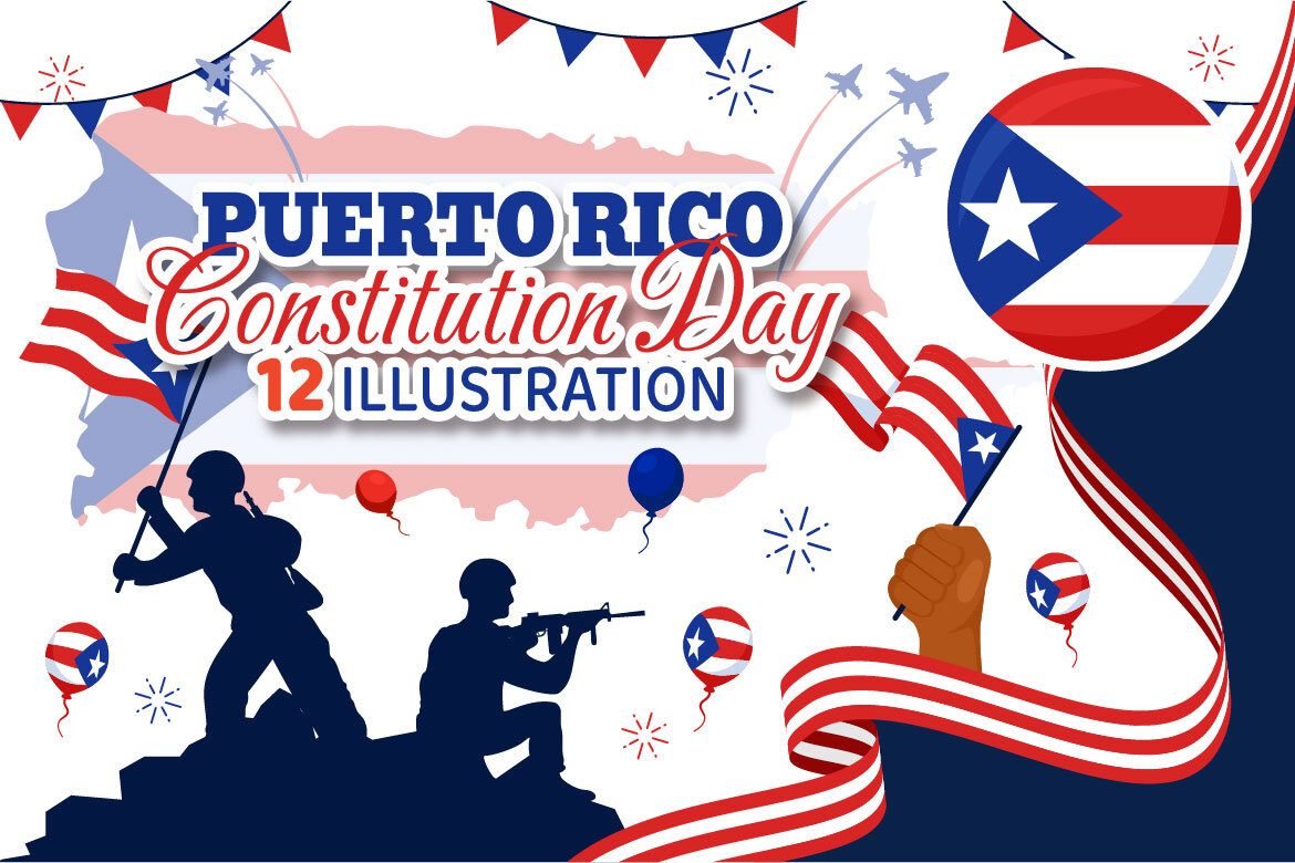 12 Puerto Rico Constitution Day Illustration Deeezy