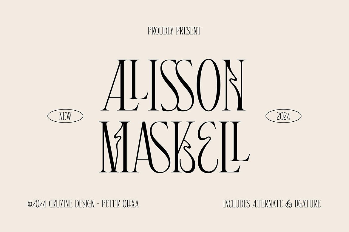 Alison Maskell Modern Serif | Deeezy