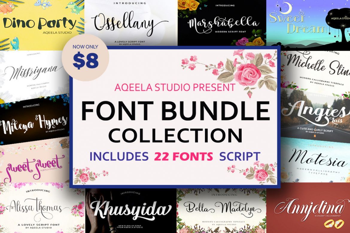 Font Bundle Collection | Deeezy