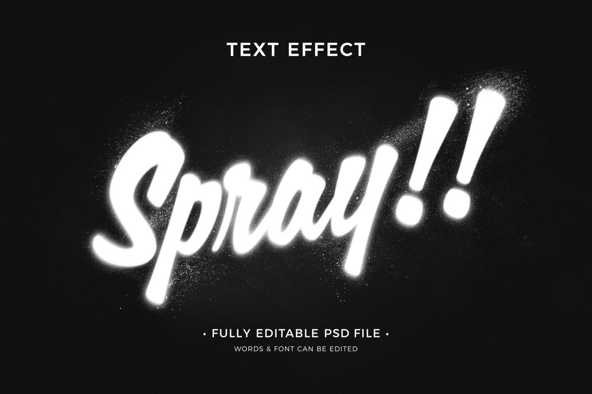 FREE Dusty Spray Text Effect | Deeezy