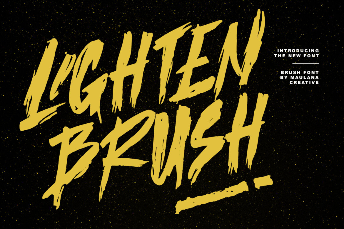 Lighten Brush Display Font | Deeezy