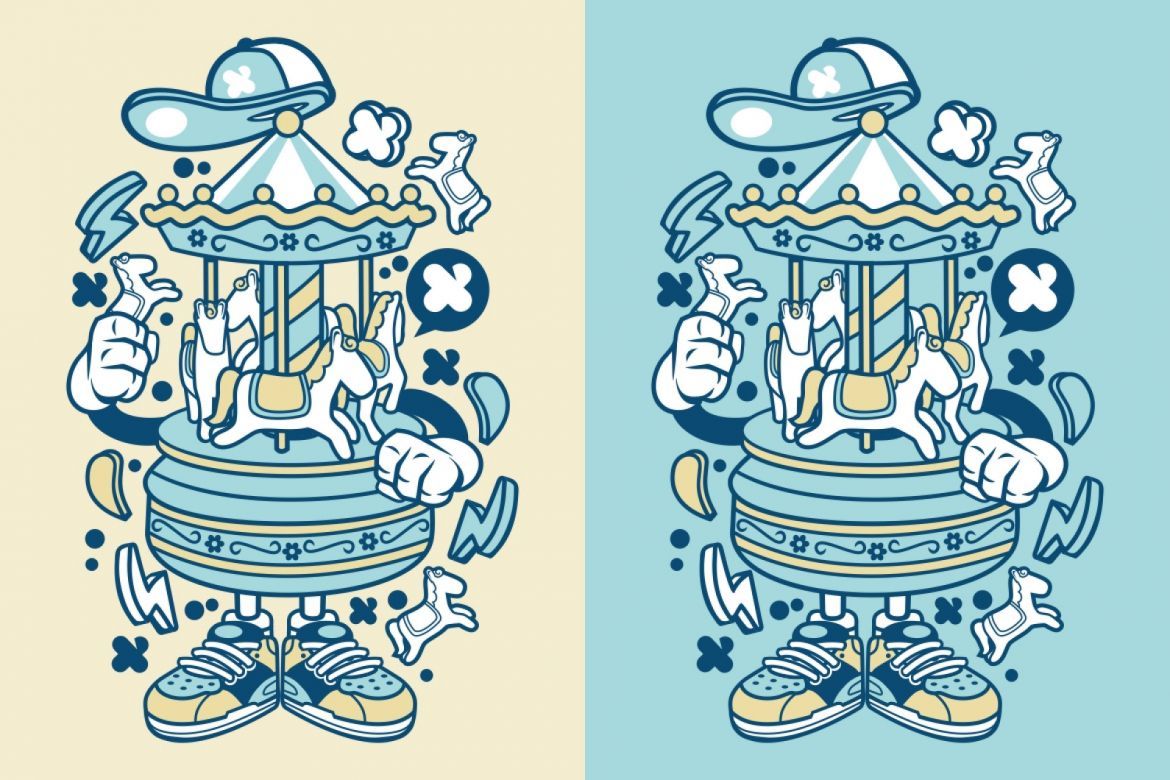 Carousel Cartoon Character | Deeezy