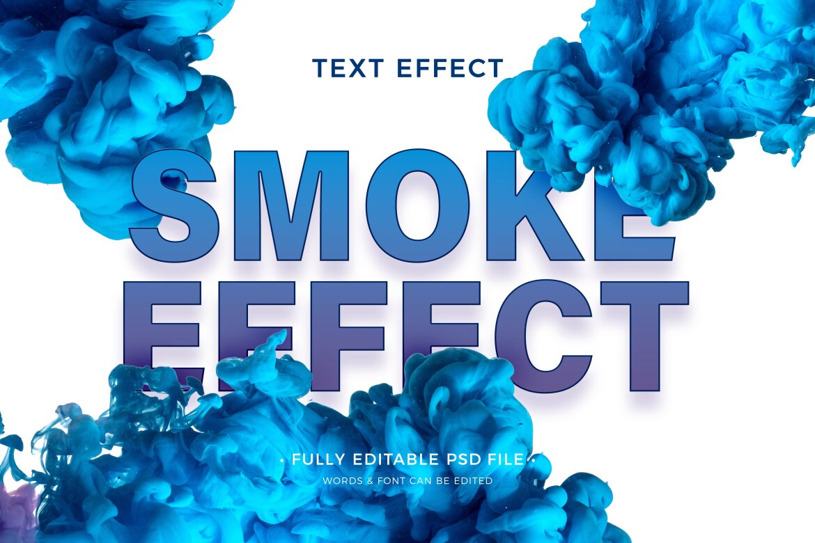 download after effect smoke text effect