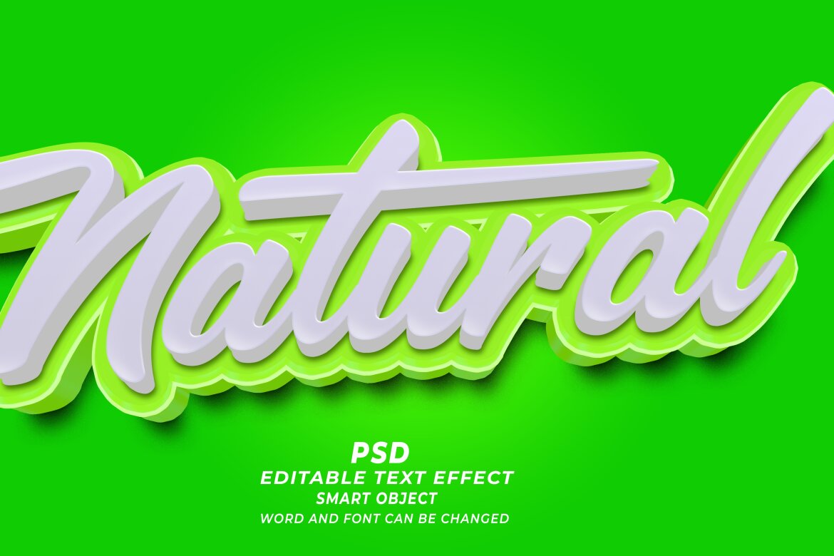 Natural Editable Psd Text Effect | Deeezy