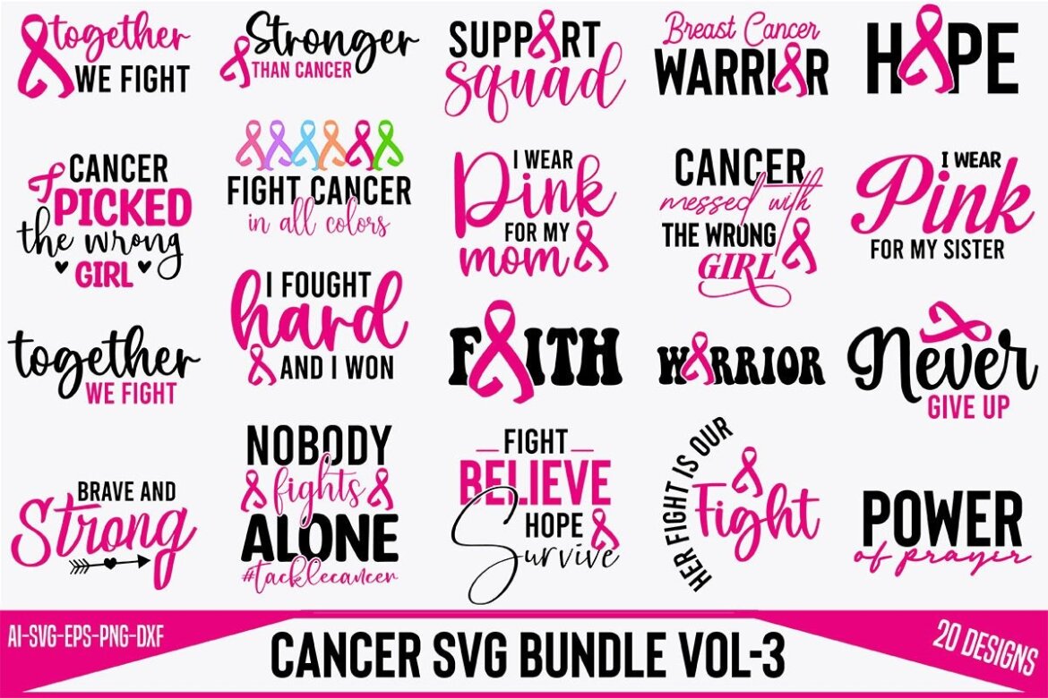 Cancer SVG Bundle | Deeezy
