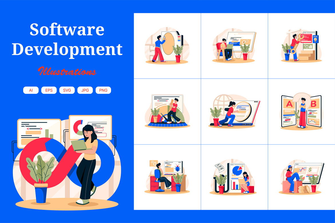 M710_Software Development Illustration Pack 1 | Deeezy