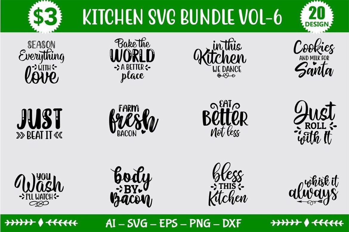 Kitchen SVG Bundle | Deeezy