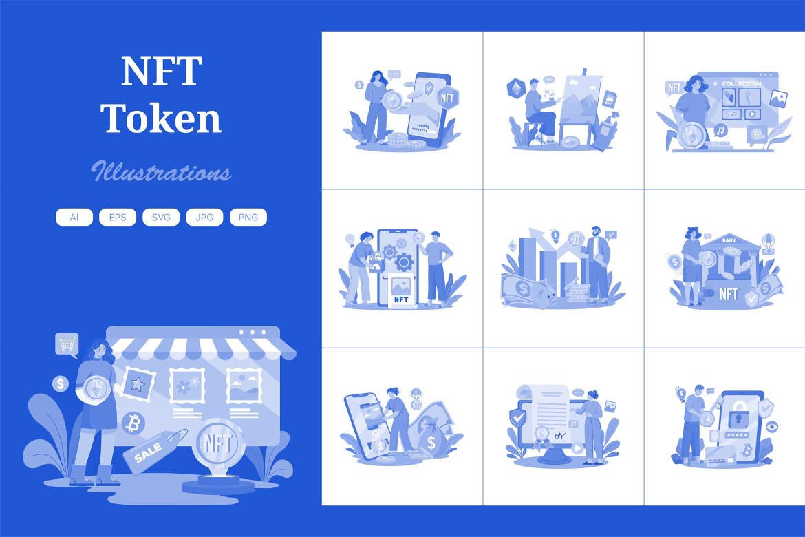 M646_NFT Token Illustration Pack | Deeezy