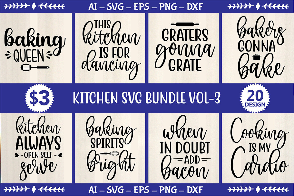 Kitchen SVG Bundle | Deeezy