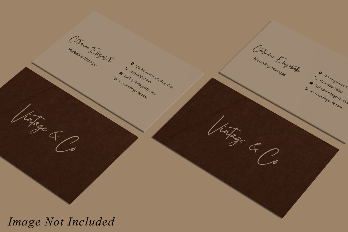 Elegant Business Card Mockup Deeezy