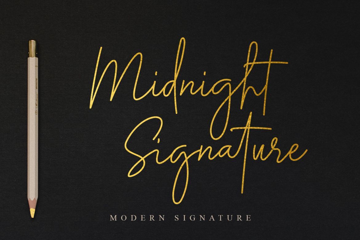 Midnight Signature Font 