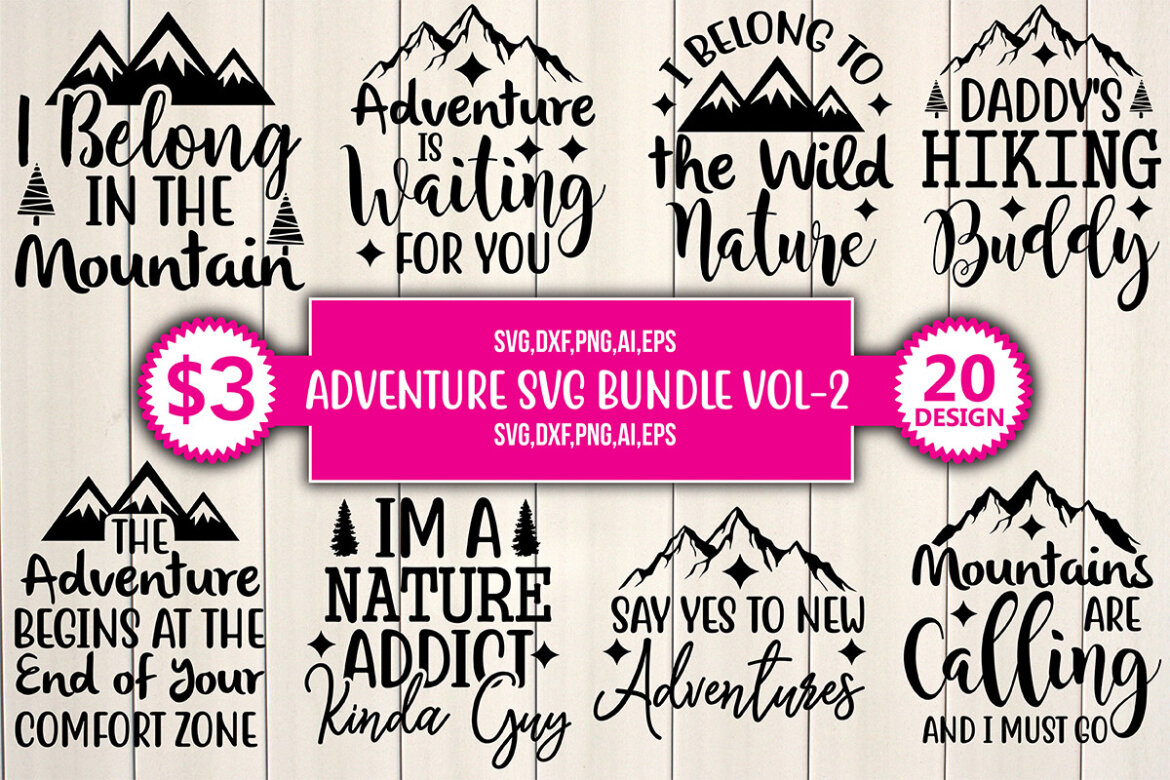 Adventure SVG Bundle | Deeezy