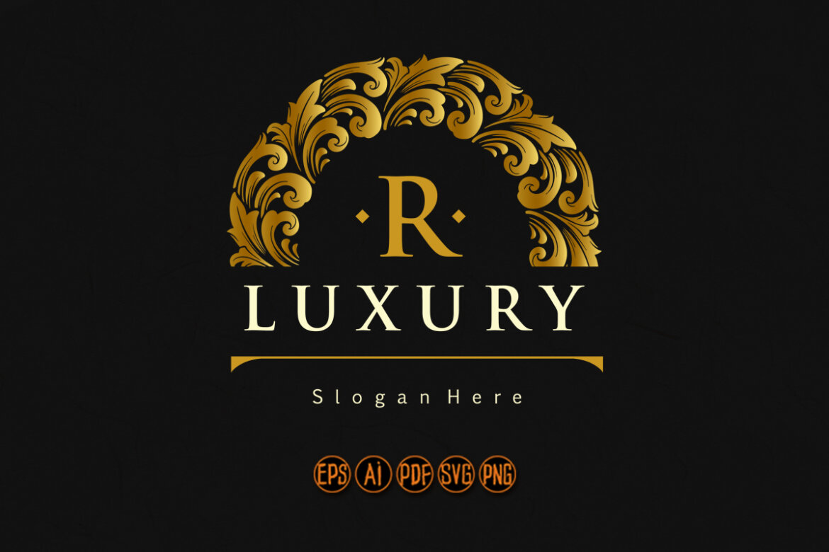 Elegant luxury badge logo ornaments | Deeezy