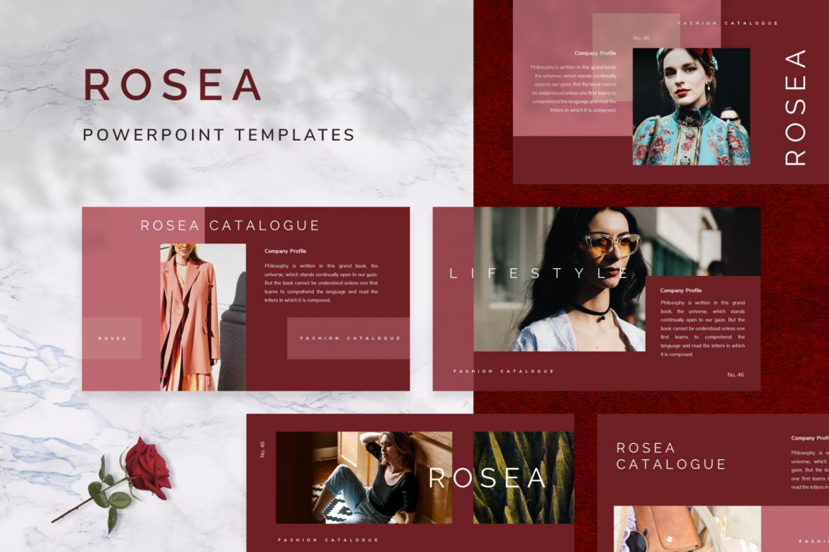 ROSEA Powerpoint Template | Deeezy