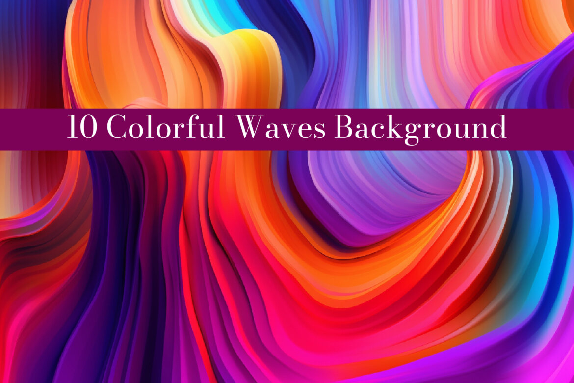 A colorful waves background | Deeezy