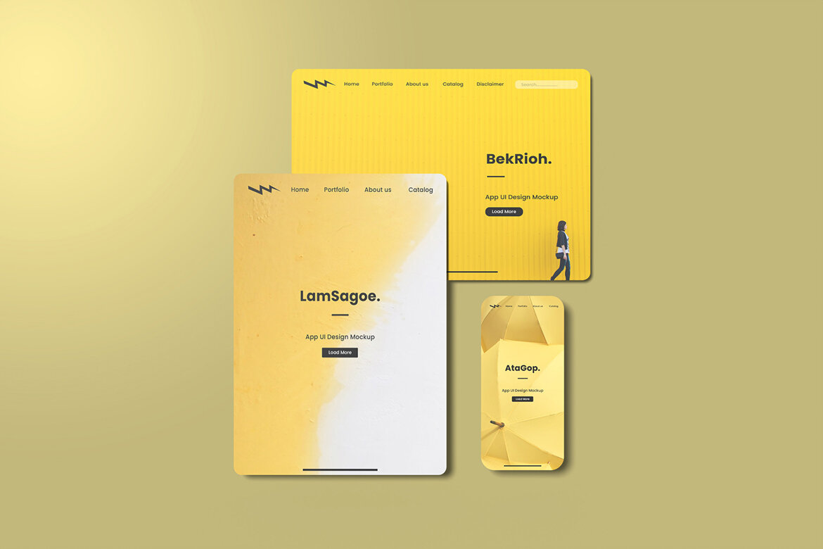 Top View App UI Design Mockup | Deeezy
