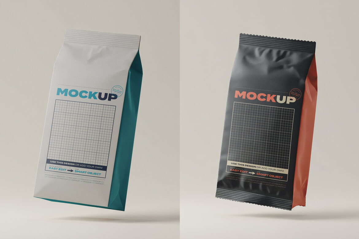 Floating Multipurpose Packaging Mockups | Deeezy