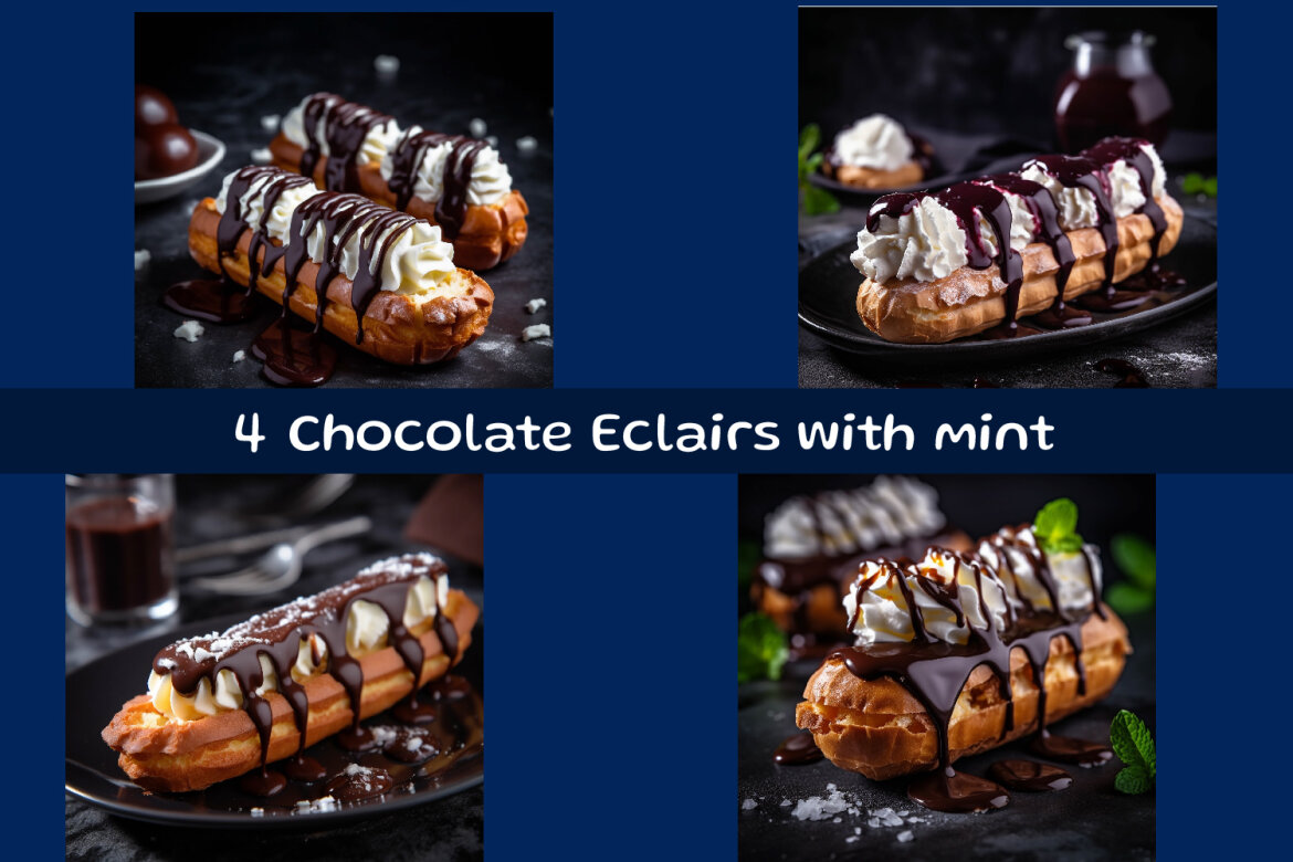 Chocolate Eclairs with mint | Deeezy