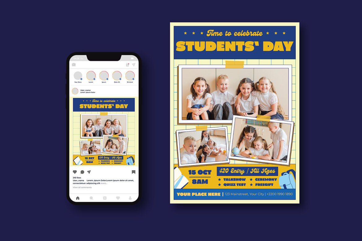 World Students Day Flyer | Deeezy