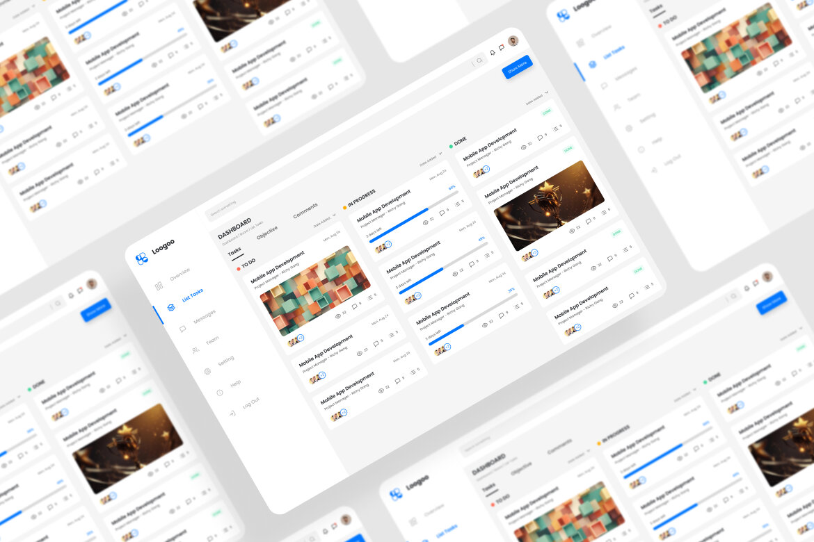 Task Manager Dashboard UI Kit | Deeezy