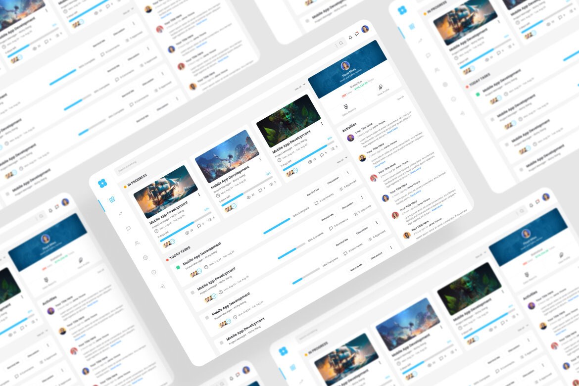 Task Manager Dashboard UI Kit | Deeezy