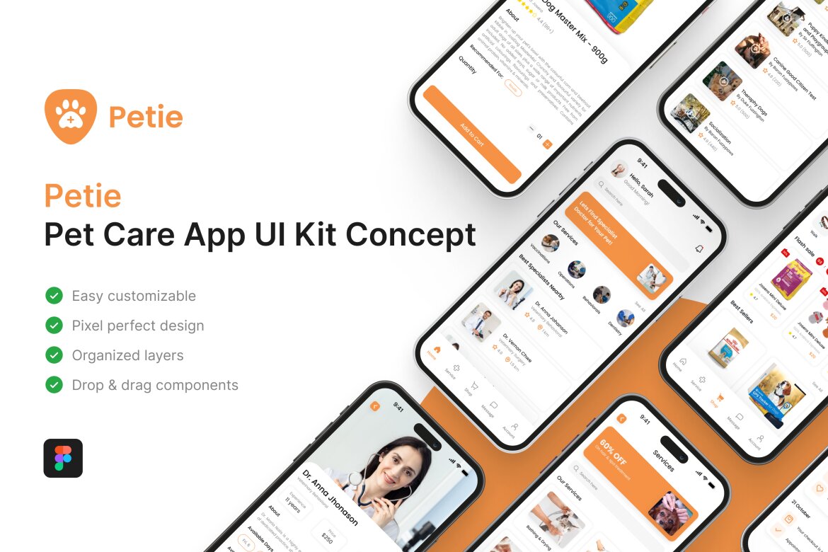 Pet Care App UI Kit | Deeezy