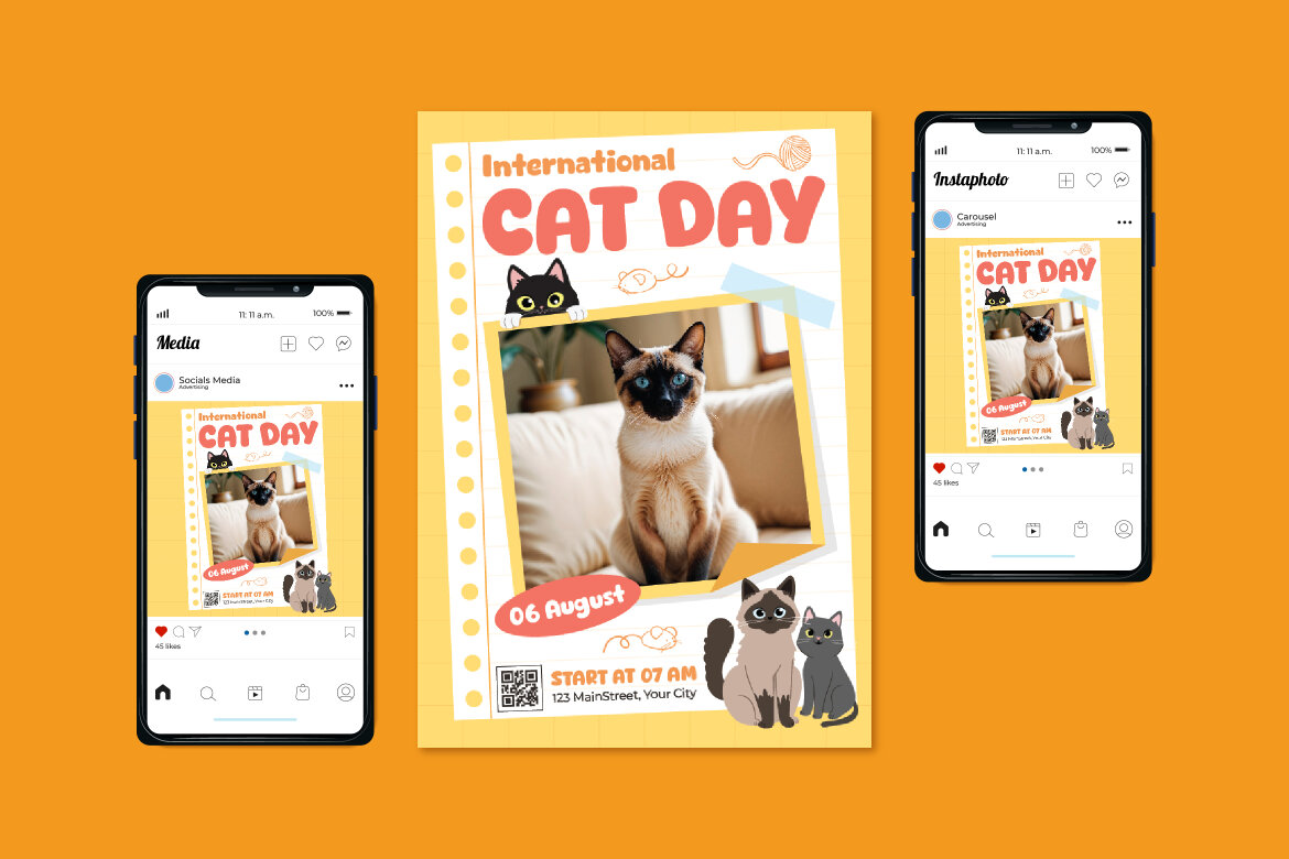 Cat Day Flyer | Deeezy