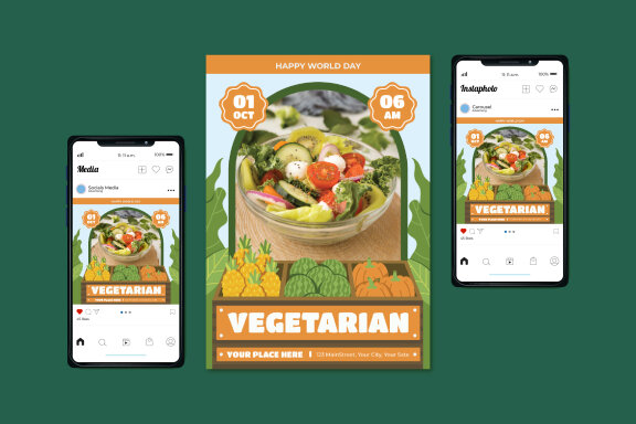 Vegetarian Day Flyer