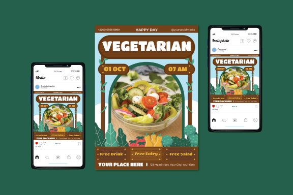 Vegetarian Day Flyer