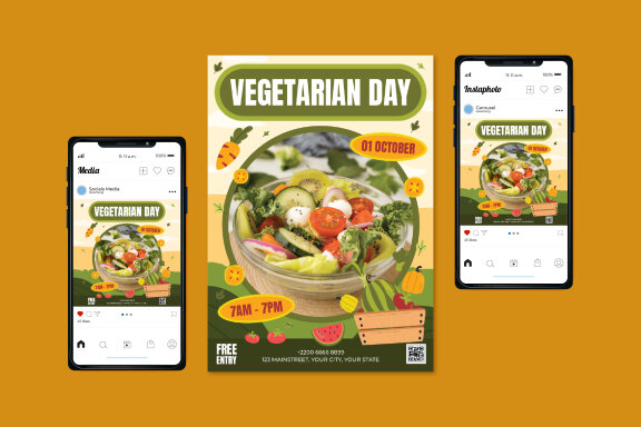 Vegetarian Day Flyer