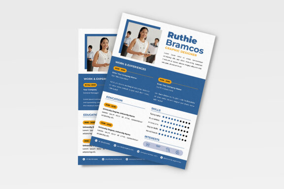 Blue Color Resume CV