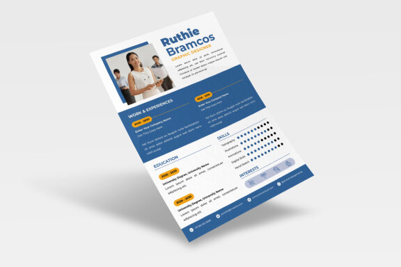 Blue Color Resume CV