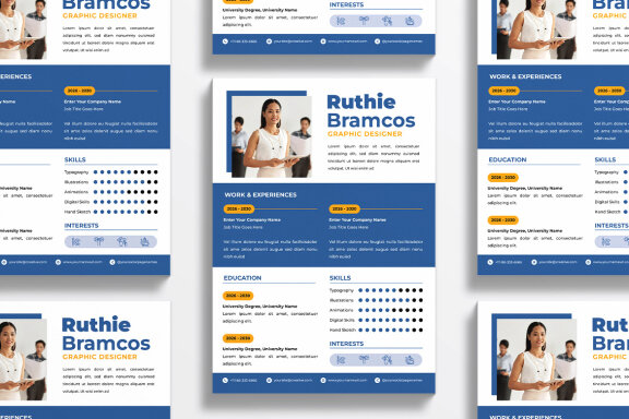 Blue Color Resume CV