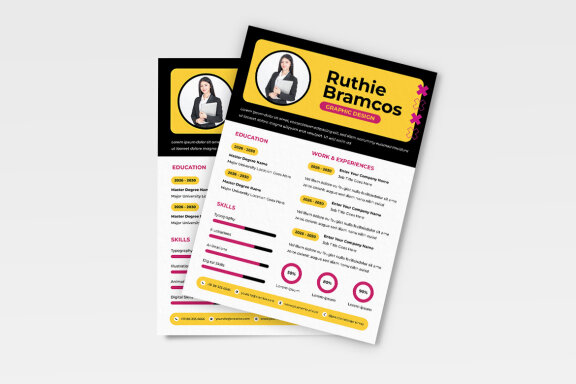 Cartoon Style Resume CV