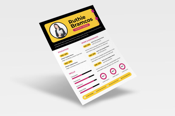 Cartoon Style Resume CV