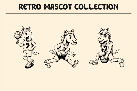 Animal Sport Retro Mascots