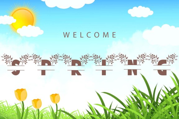 Beautiful Spring Flower Monogram